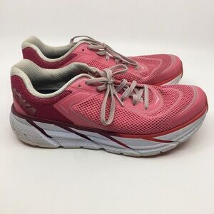 Hoka One One Napali Pink White Running Shoes z W 10 *FLAWED*